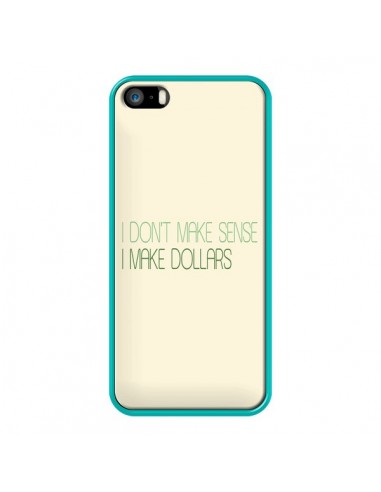 Coque iPhone 5/5S et SE I don't make sense, I make Dollars, beige - Shop Gasoline