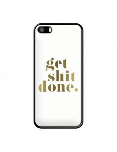 Coque iPhone 5/5S et SE Get Shit Done Doré - Shop Gasoline