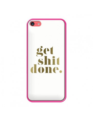 Coque iPhone 5C Get Shit Done Doré - Shop Gasoline