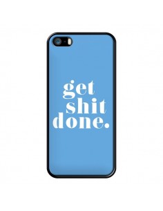 Coque iPhone 5/5S et SE Get Shit Done Bleu - Shop Gasoline