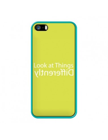 Coque iPhone 5/5S et SE Look at Different Things Yellow - Shop Gasoline