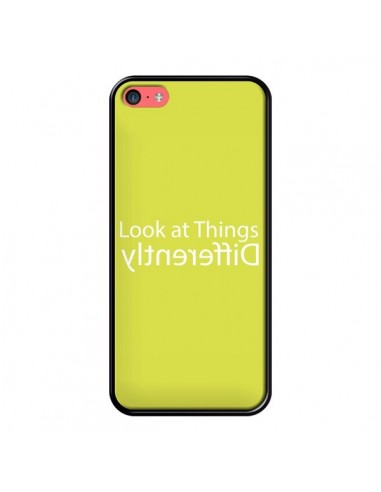 Coque iPhone 5C Look at Different Things Yellow - Shop Gasoline