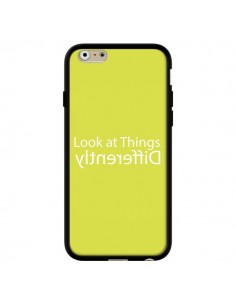 Coque iPhone 6 et 6S Look at Different Things Yellow -...