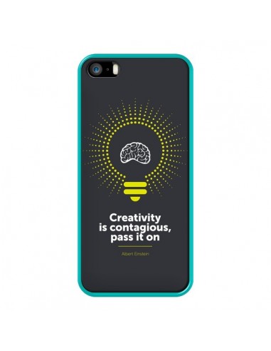 Coque iPhone 5/5S et SE Creativity is contagious, Einstein - Shop Gasoline