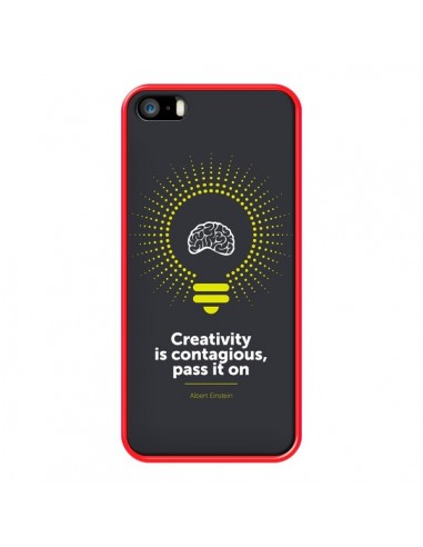Coque iPhone 5/5S et SE Creativity is contagious, Einstein - Shop Gasoline