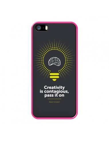 Coque iPhone 5/5S et SE Creativity is contagious, Einstein - Shop Gasoline