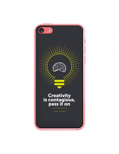Coque iPhone 5C Creativity is contagious, Einstein - Shop Gasoline