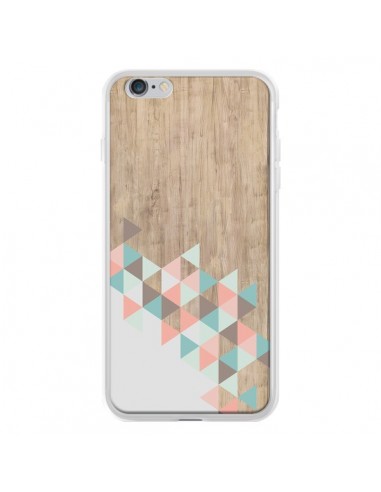 Coque iPhone 6 Plus et 6S Plus Wood Bois Azteque Triangles Archiwoo - Pura Vida