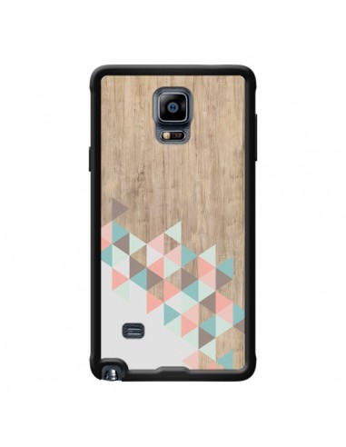 Coque Wood Bois Azteque Triangles Archiwoo pour Samsung Galaxy Note 4 - Pura Vida