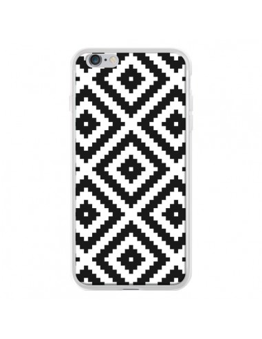 Coque iPhone 6 Plus et 6S Plus Diamond Chevron Black and White - Pura Vida