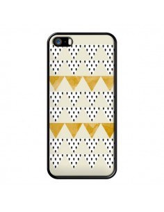 Coque iPhone 5/5S et SE Triangles Or Garland Gold - Pura...