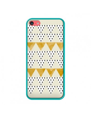Coque iPhone 5C Triangles Or Garland Gold - Pura Vida