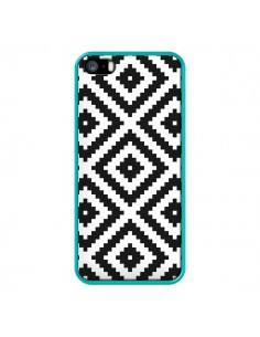 Coque iPhone 5/5S et SE Diamond Chevron Black and White -... 2
