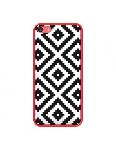 Coque iPhone 5C Diamond Chevron Black and White - Pura Vida