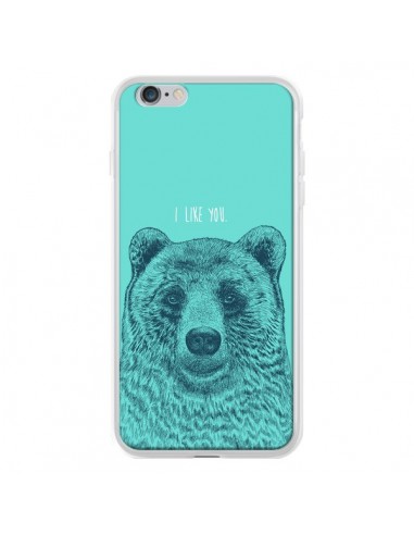 Coque iPhone 6 Plus et 6S Plus Bear Ours I like You - Rachel Caldwell
