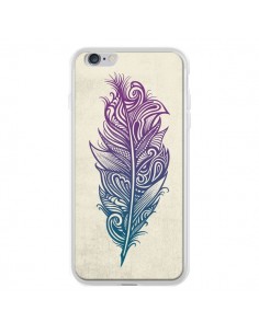 Coque iPhone 6 Plus et 6S Plus Feather Plume Arc En Ciel...