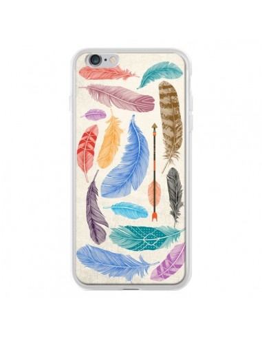 Coque iPhone 6 Plus et 6S Plus Feather Plumes Multicolores - Rachel Caldwell