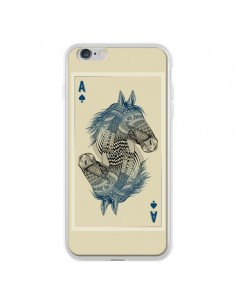 Coque iPhone 6 Plus et 6S Plus Cheval Carte Jeu Horse As...