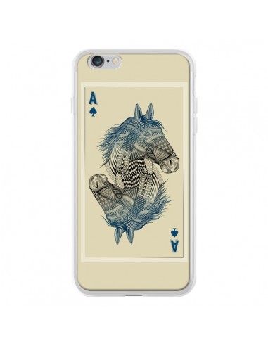 Coque iPhone 6 Plus et 6S Plus Cheval Carte Jeu Horse As - Rachel Caldwell