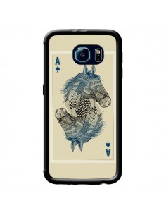 Coque Cheval Carte Jeu Horse As pour Samsung Galaxy S6 -...