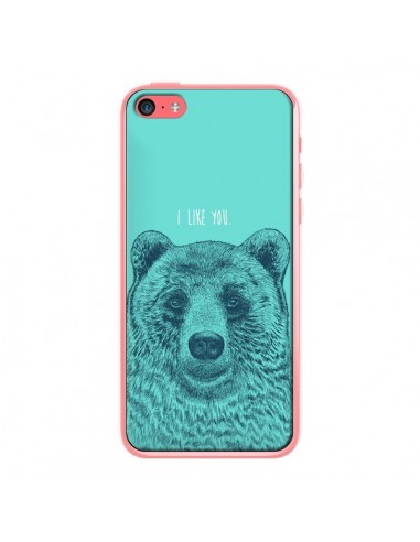 Coque iPhone 5C Bear Ours I like You - Rachel Caldwell