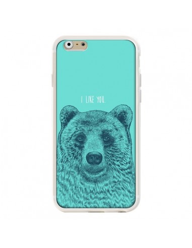 Coque iPhone 6 et 6S Bear Ours I like You - Rachel Caldwell