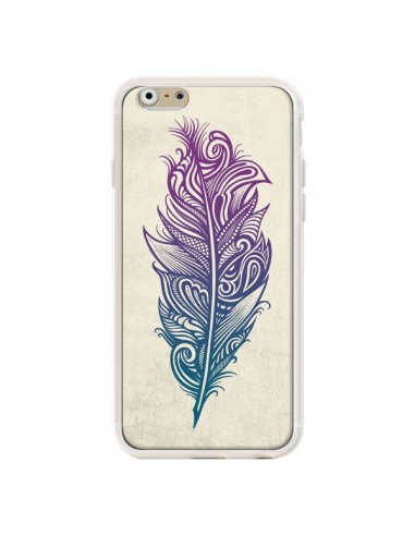 Coque iPhone 6 et 6S Feather Plume Arc En Ciel - Rachel Caldwell