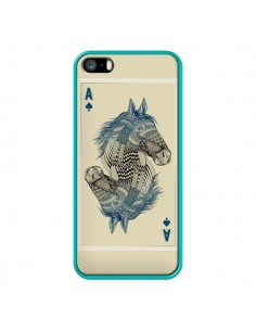 Coque iPhone 5/5S et SE Cheval Carte Jeu Horse As -... 2