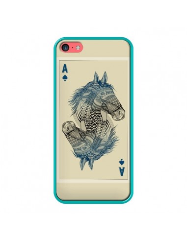 Coque iPhone 5C Cheval Carte Jeu Horse As - Rachel Caldwell