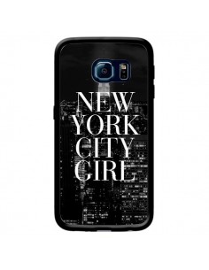 Coque New York City Girl pour Samsung Galaxy S6 Edge -...
