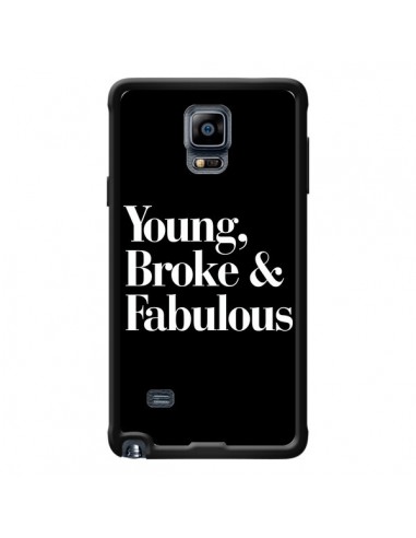 Coque Young, Broke & Fabulous pour Samsung Galaxy Note 4 - Rex Lambo