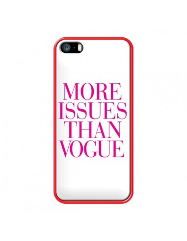 Coque iPhone 5/5S et SE More Issues Than Vogue Rose Pink - Rex Lambo