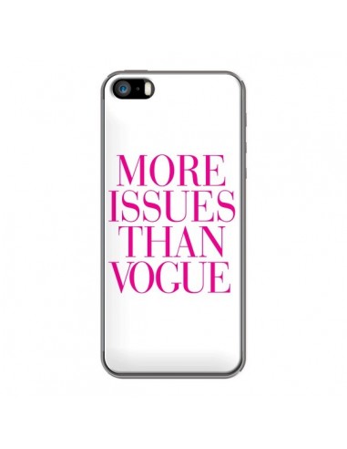Coque iPhone 5/5S et SE More Issues Than Vogue Rose Pink - Rex Lambo