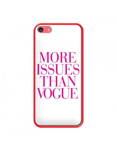 Coque iPhone 5C More Issues Than Vogue Rose Pink - Rex Lambo