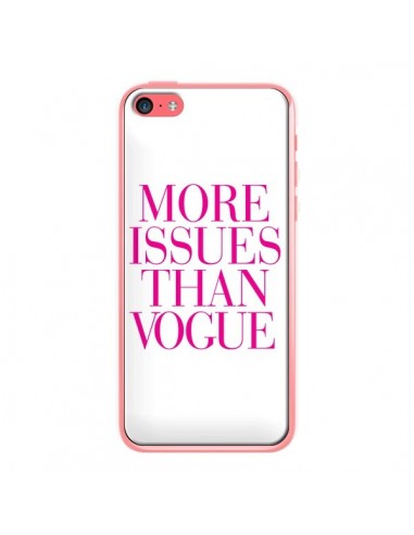 Coque iPhone 5C More Issues Than Vogue Rose Pink - Rex Lambo