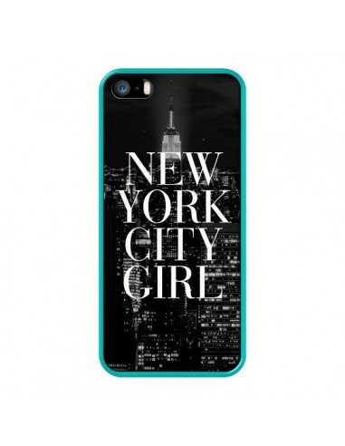 Coque iPhone 5/5S et SE New York City Girl - Rex Lambo