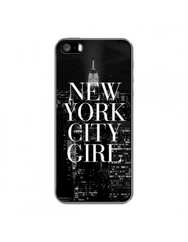 Coque iPhone 5/5S et SE New York City Girl - Rex Lambo