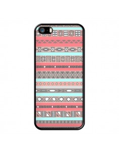 Coque iPhone 5/5S et SE Azteque Aztec Rose Pastel - Rex...