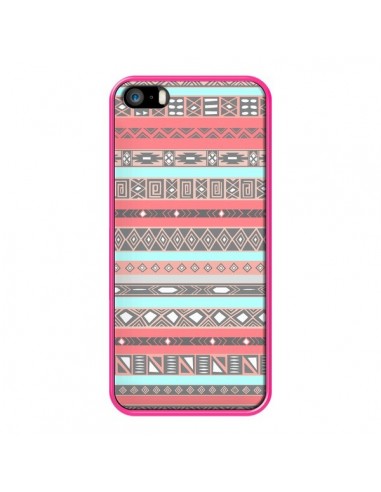 Coque iPhone 5/5S et SE Azteque Aztec Rose Pastel - Rex Lambo