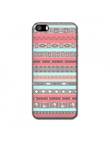 Coque iPhone 5/5S et SE Azteque Aztec Rose Pastel - Rex Lambo