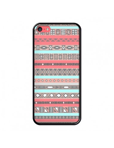 Coque iPhone 5C Azteque Aztec Rose Pastel - Rex Lambo