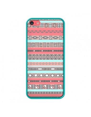 Coque iPhone 5C Azteque Aztec Rose Pastel - Rex Lambo