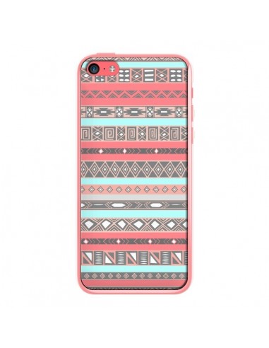 Coque iPhone 5C Azteque Aztec Rose Pastel - Rex Lambo