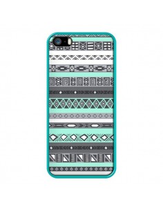 Coque iPhone 5/5S et SE Azteque Aztec Bleu Pastel - Rex... 2