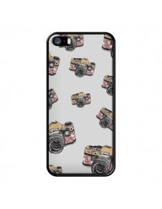 Coque iPhone 5/5S et SE Appareil photo vintage Rose -...