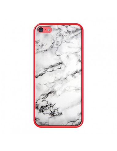 Coque iPhone 5C Marbre Marble Blanc White - Laetitia