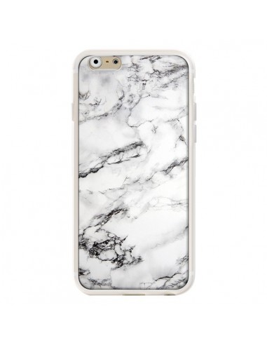 Coque iPhone 6 et 6S Marbre Marble Blanc White - Laetitia