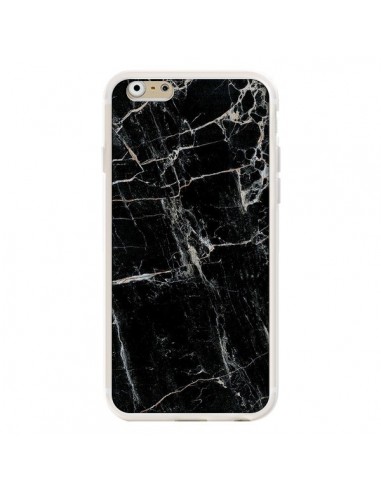 Coque iPhone 6 et 6S Marbre Marble Noir Black - Laetitia
