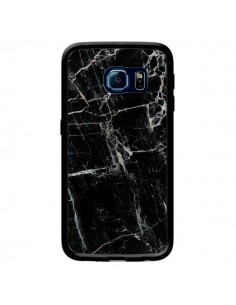 Coque Marbre Marble Noir Black pour Samsung Galaxy S6...