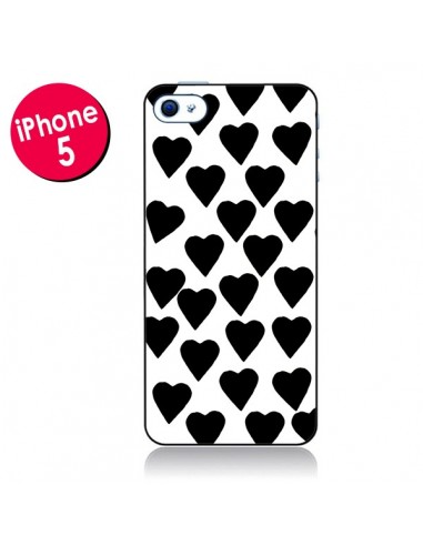 Coque Coeur Noir pour iPhone 5